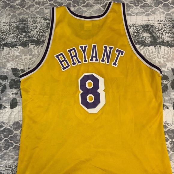 Vintage champion NBA Los Angeles Lakers Kobe Bryant #8  jersey XL 48 - USED - Picture 4 of 5